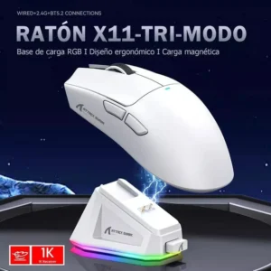 Mouse Gamer ATTACK SHARK X11 Ultraligero 22000 DPI